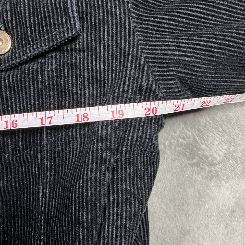 Cotton On Sherpa Lined Corduroy Jacket Size 6 Black Button Front Outerwear - Picture 7 of 10